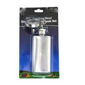2 Piece Stainless Steel Flask & Funnel Set with Keychain